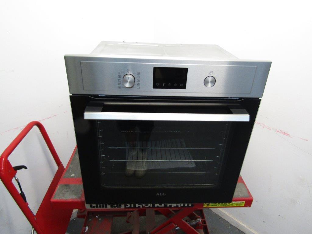 AEG BPX535061M Single Oven Electric Built in Pyrolytic Stainless Steel REFURBISHED