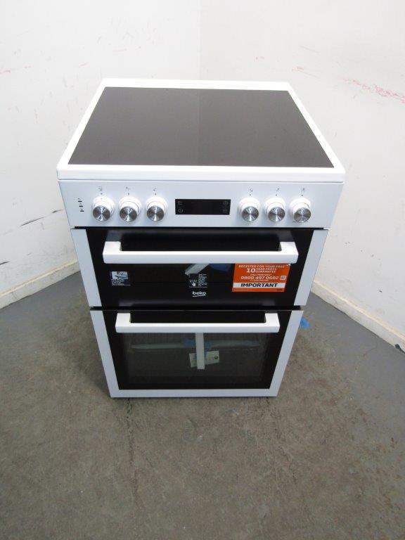 Beko XTC653W Ceramic Cooker 60cm Electric in White GRADE B
