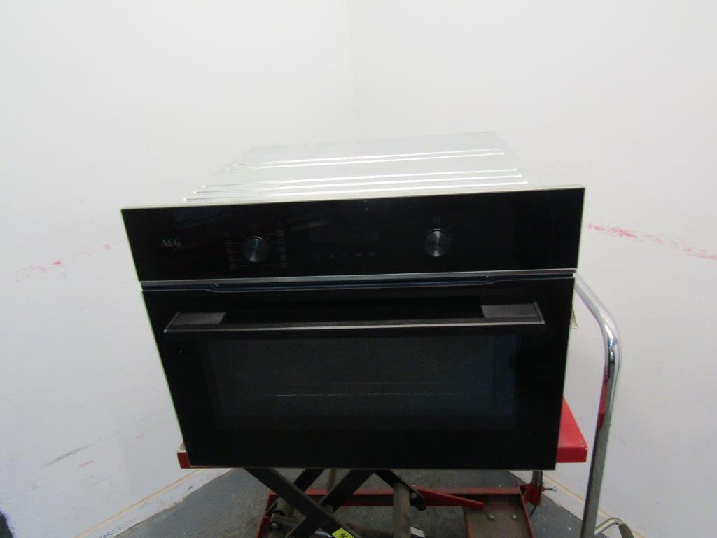 AEG TK6NK501B Combination Microwave Oven Gloss Black & Steel GRADE A