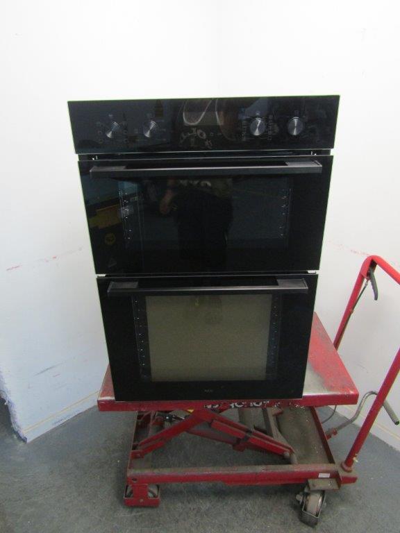 AEG NPU5C40B SurroundCook catalytic Double Oven Built In Black GRADE A