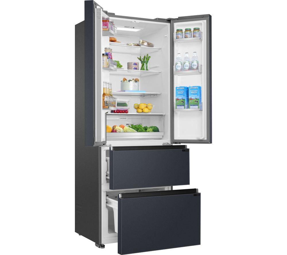 Haier HFR5719ENPB 4 Door Fridge Freezer Frost Free Slate Black