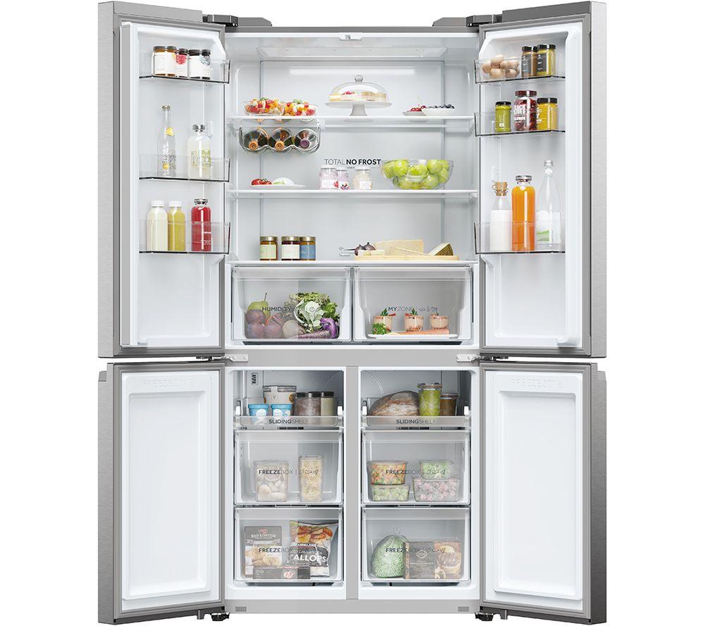 Haier HCR5919ENMP Cube 90 Series 5 Fridge Freezer 4 Door Stainless Steel