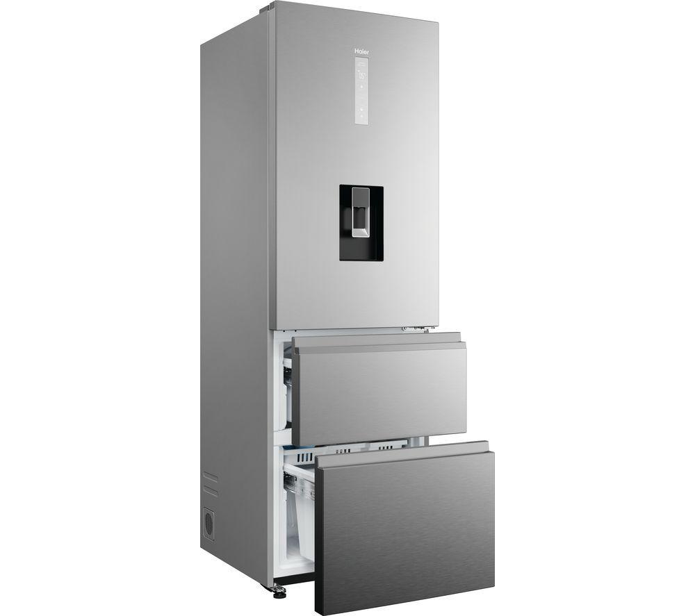 Haier HTW5618DWMG 4 Door Fridge Freezer Frost Free Stainless Steel