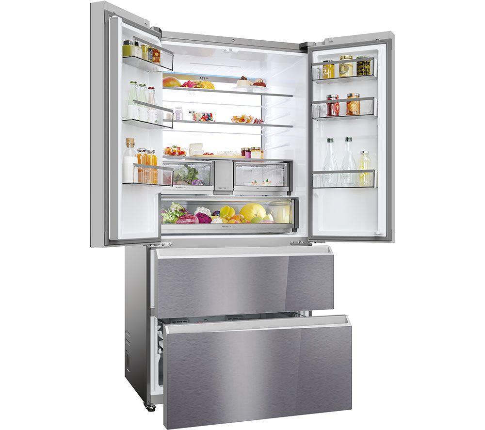 Haier HFR79F19EFGK Series 7 Fridge Freezer 4 Door Saphire Glass Finish
