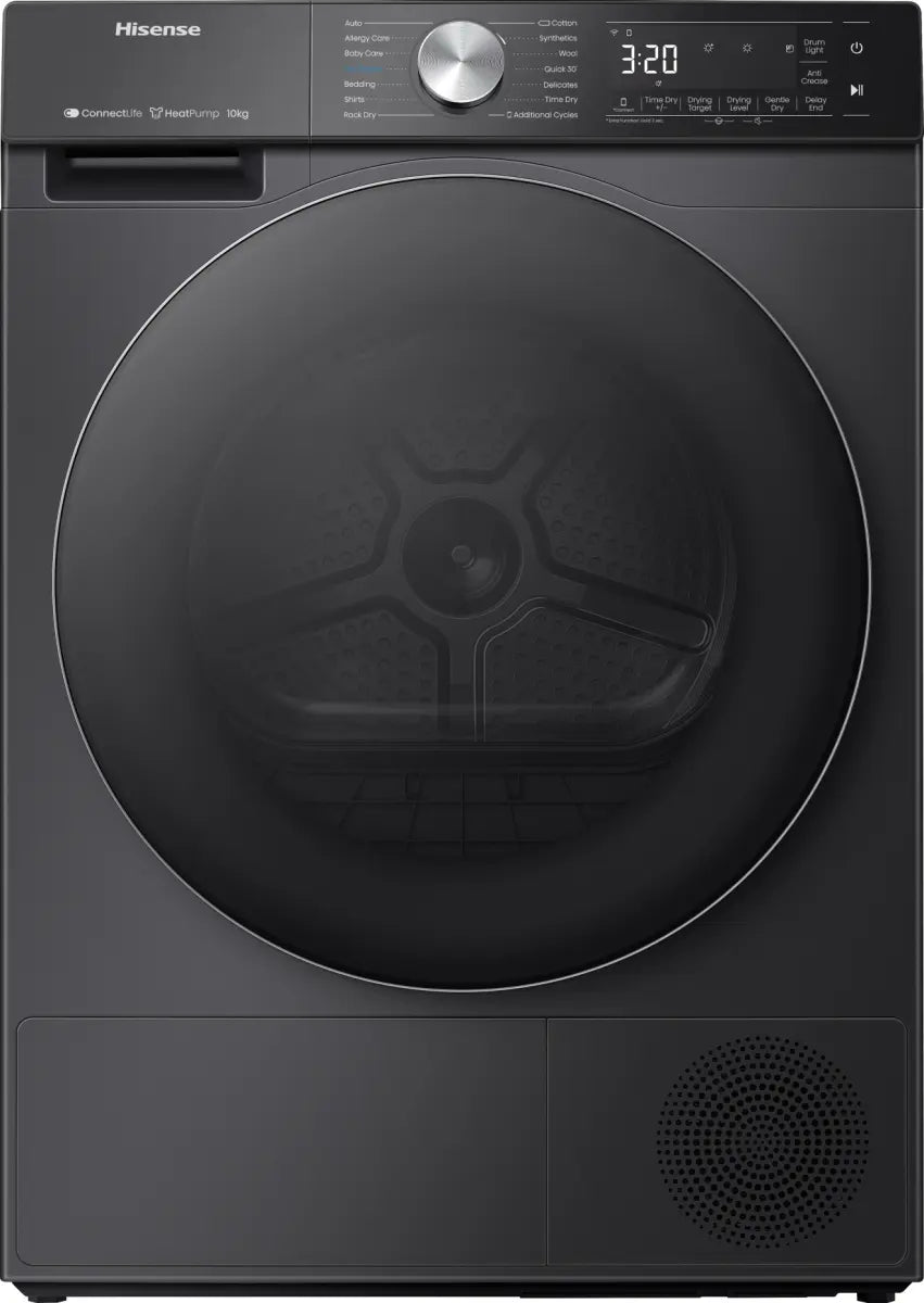 HiSense DH5S102BB 10Kg Heat Pump Tumble Dryer Black REFURBISHED