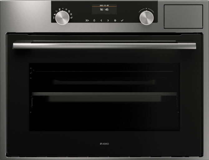 Asko OCS8464S Built in Single Combi Steam Oven Electric Stainless Steel