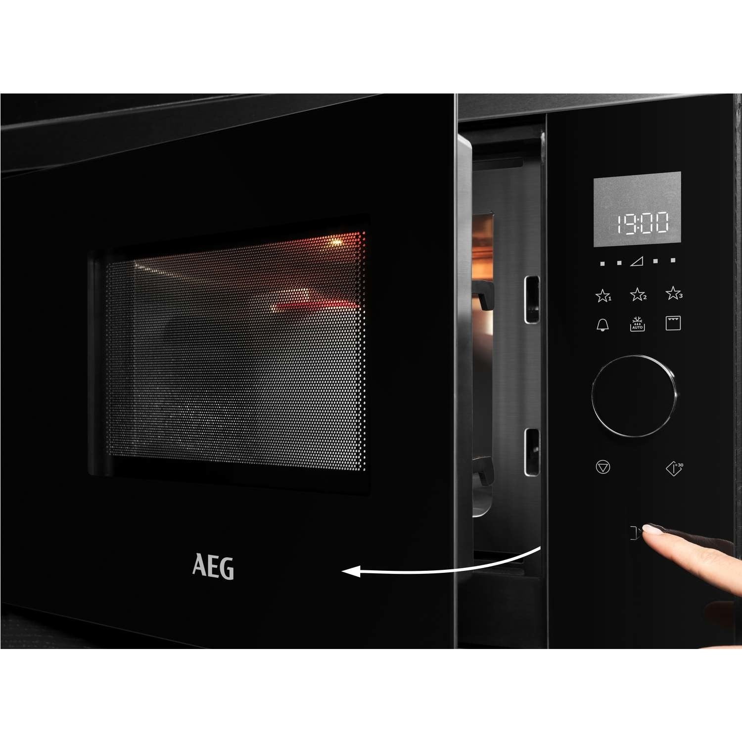 AEG MBE2658SEB Integrated Microwave 900W in Black