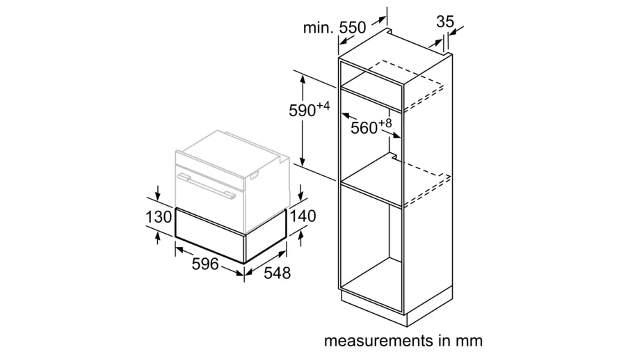 Neff N17ZH10N0 Accessory Drawer 14cm in Black