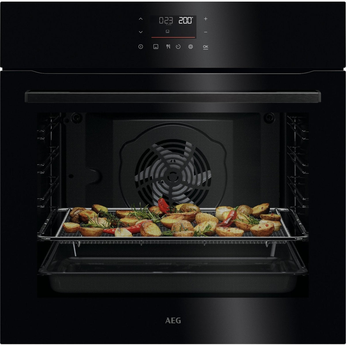 AEG OU5PB40PK Single Oven Electric Built In in Black