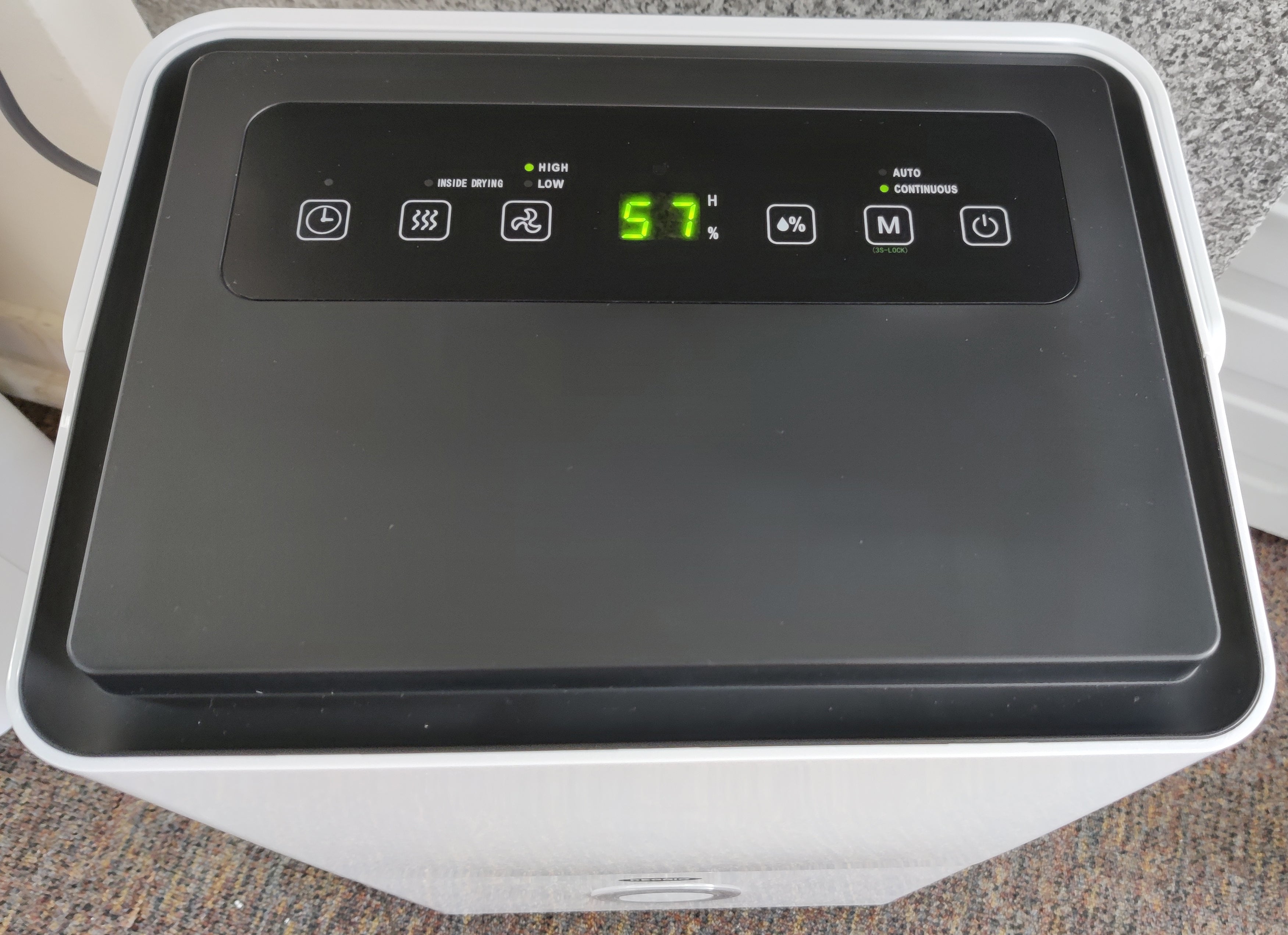 Reggio SHU20L 20 Litre Capacity HEPA Filtration Dehumidifier in White