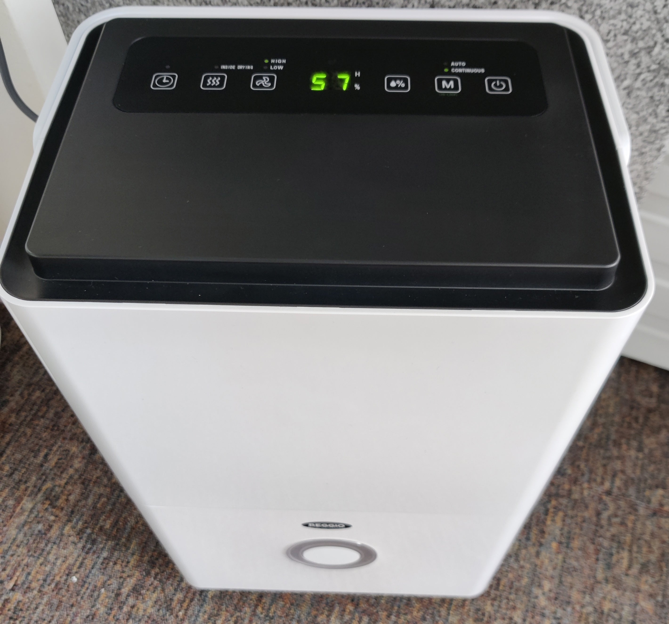 Reggio SHU20L 20 Litre Capacity HEPA Filtration Dehumidifier in White