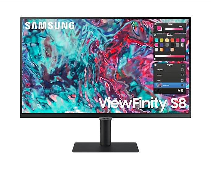 Samsung LS27B800TGUXXU 27" Monitor ViewFinity UHD in Black GRADE B