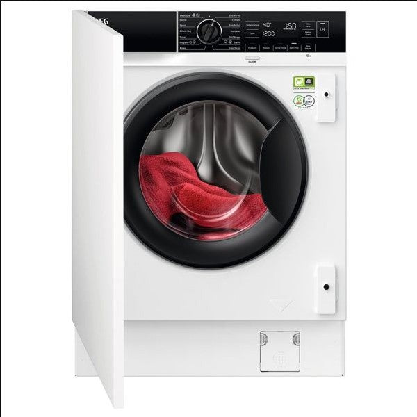 AEG LF8E8436BI Washing Machine Integrated 8kg 1400rpm White REFURBISHED