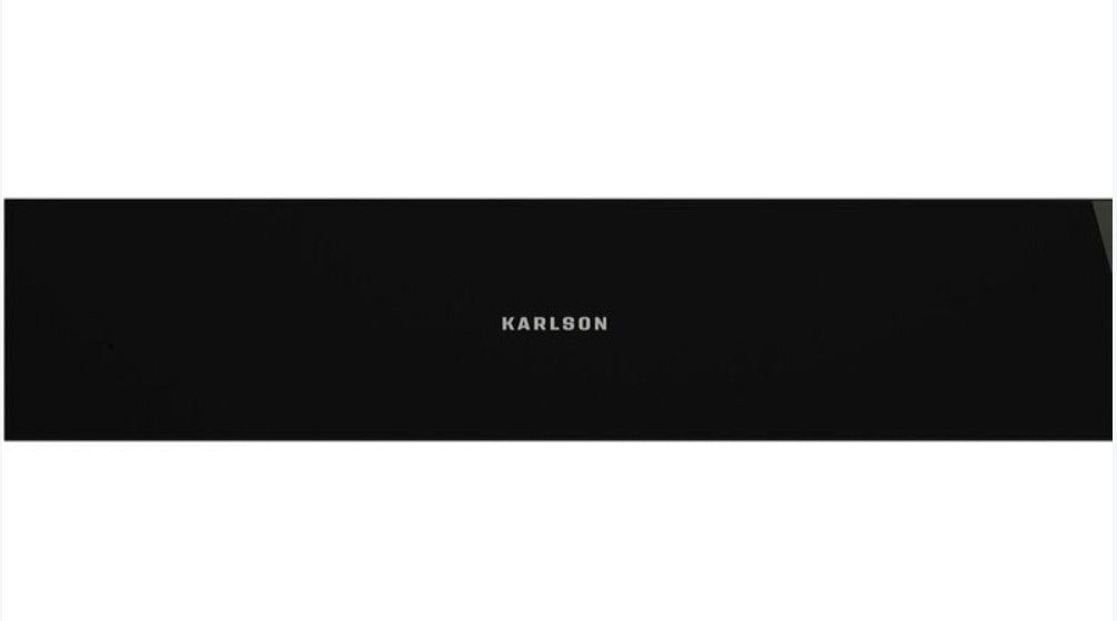 Karlson WRWD60BK 14cm High Warming Drawer in Black Glass