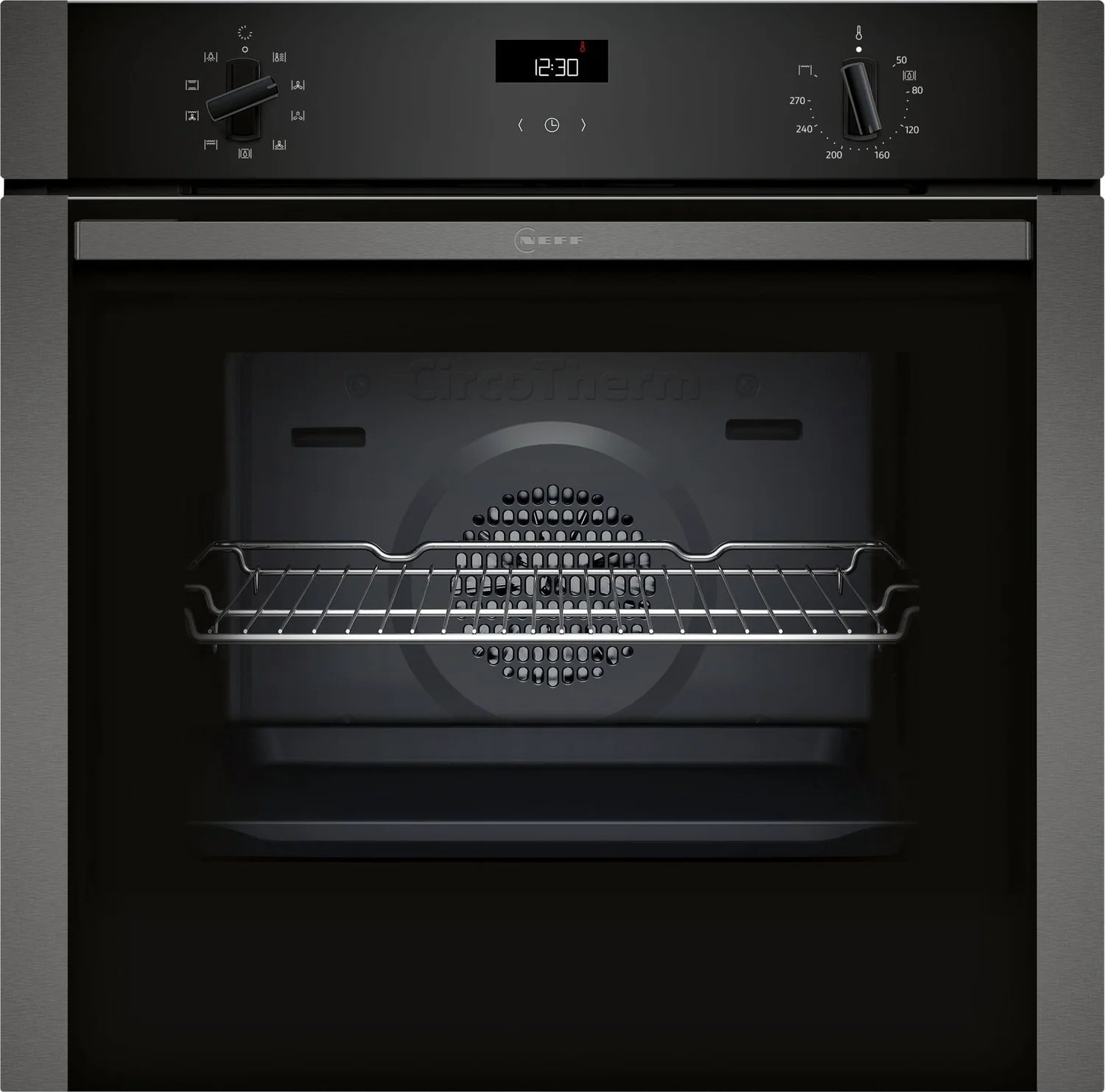 Neff B1ACE4HG3B Single Oven Electric Built In Graphite Steel GRADE A