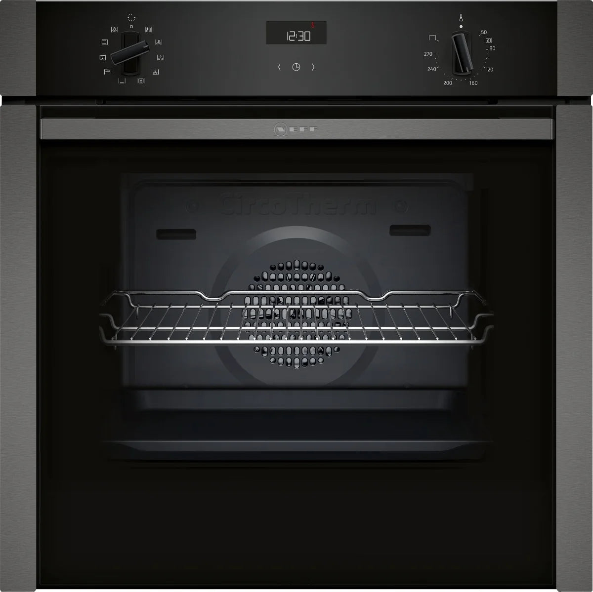 Neff B3ACE4HG0B Single Oven Slide & Hide Built In Graphite Black GRADE A