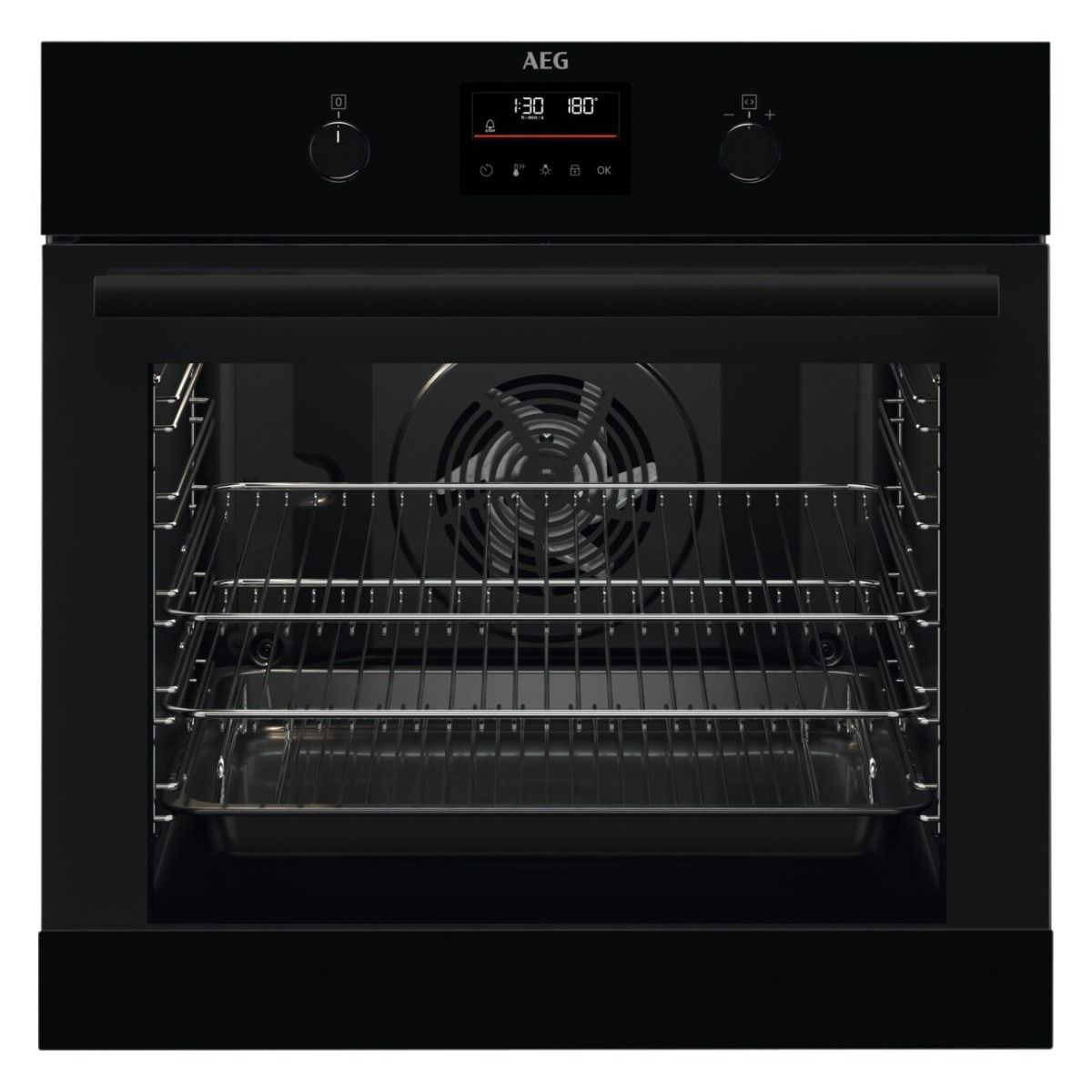 AEG BEB335061B Single Oven Electric SurroundCook in Black GRADE A