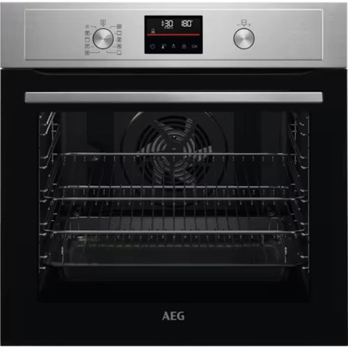 AEG BPX535061M Single Oven Electric Built in Pyrolytic Stainless Steel