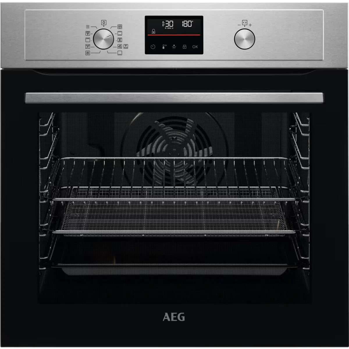 AEG BPX535A61M Single Oven Electric Built in Pyrolytic Stainless Steel GRADE A