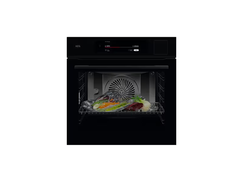 AEG NBP9S831AB Pro Assist with SteamPro Single Oven in Gloss Black GRADE A