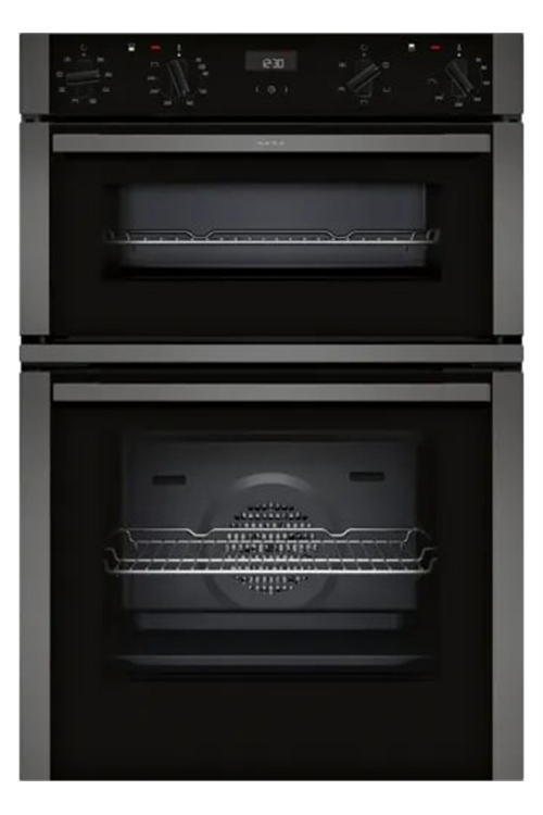 Neff U1ACE2HG0B Double Oven Electric Built In Black & Graphite GRADE B