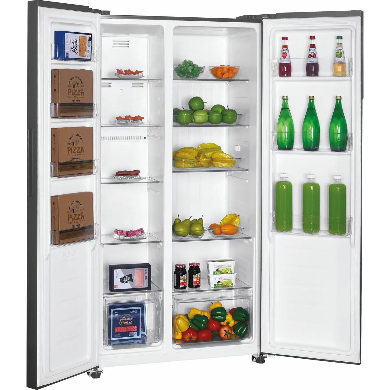 Candy CHSBSV5172EXKN Fridge Freezer American Stainless Steel