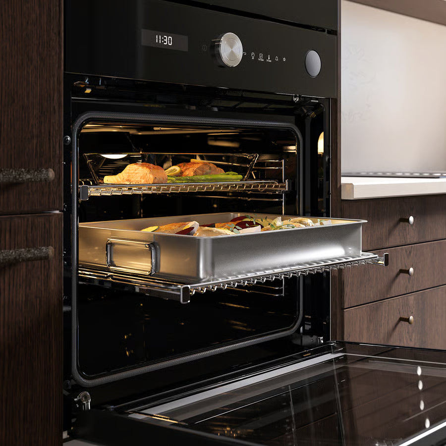 AEG Built FINSMAKARE 004.118.84 Single Oven Built in Black