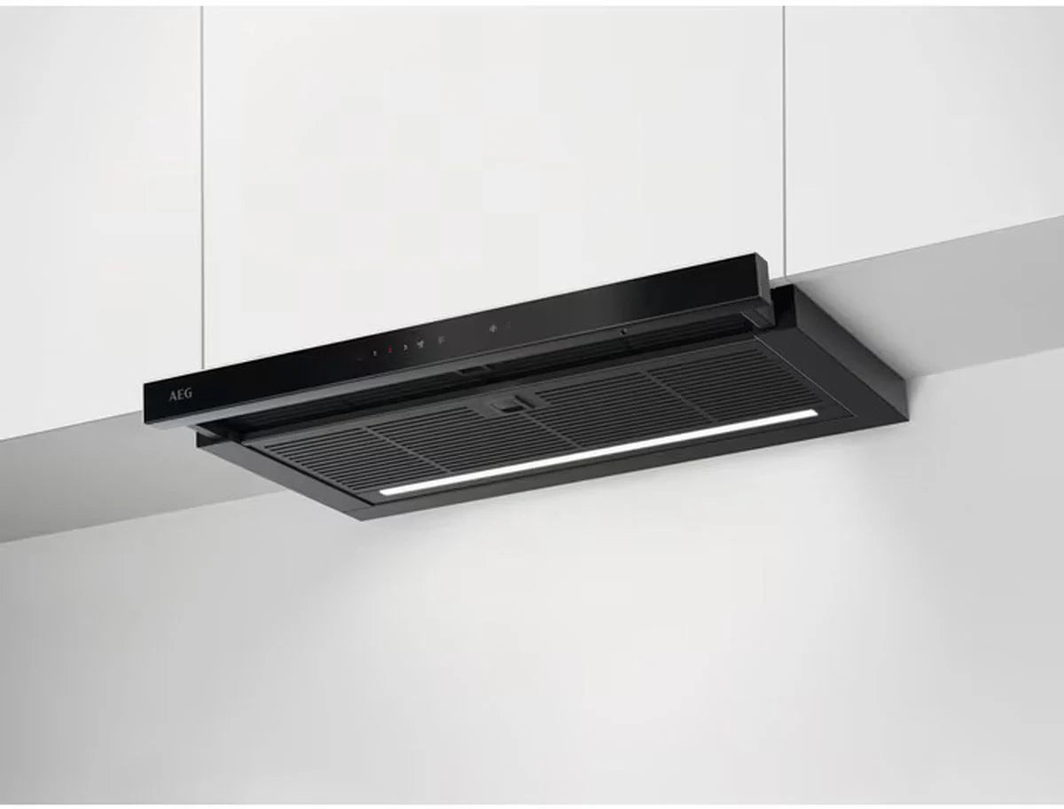 AEG GDP866PB 60cm Integrated Telescopic Hood in Black