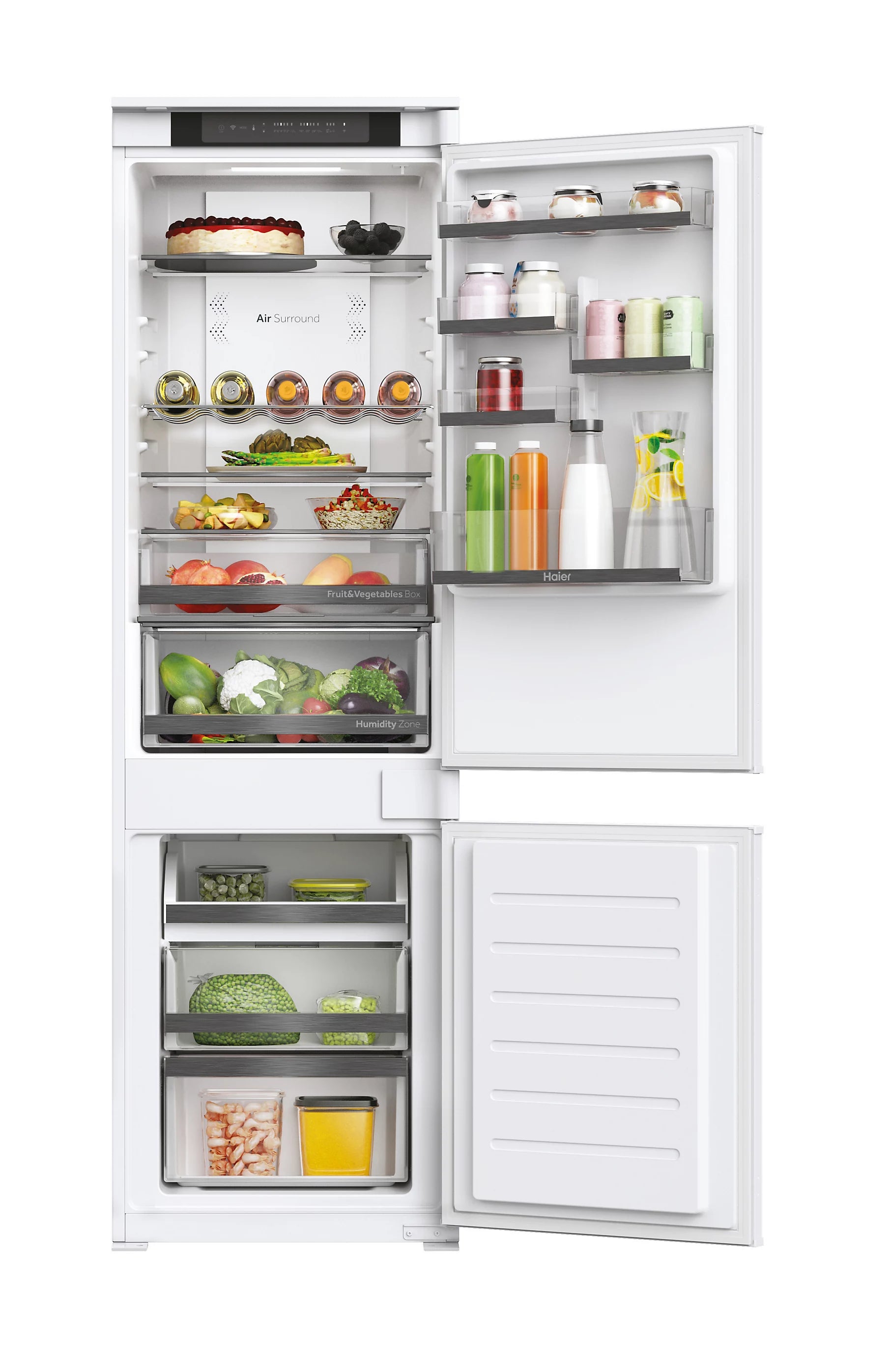 Haier HBW5518DK-1 Integrated D Rated 70:30 Smart Fridge Freezer
