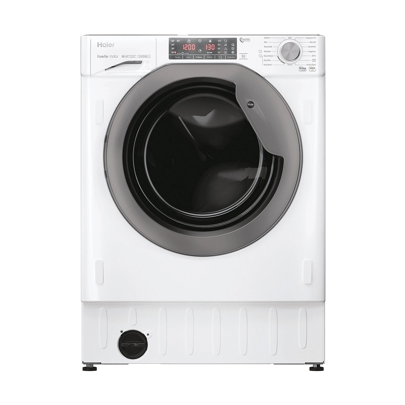 Haier HWDQ90B416FWS-UK Integrated Washer Dryer 9kg 1600rpm White