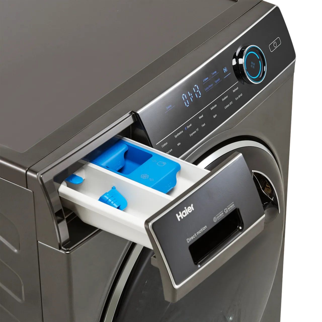 Haier HW100GB14979SUUK Washing Machine 10kg 1400 rpm Graphite