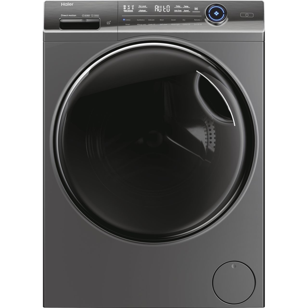 Haier HWD100-B14979SN Washer Dryer Freestanding 10kg + 6kg 1400rpm Graphite