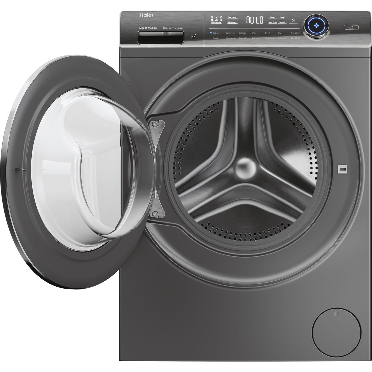 Haier HWD100-B14979SN Washer Dryer Freestanding 10kg + 6kg 1400rpm Graphite