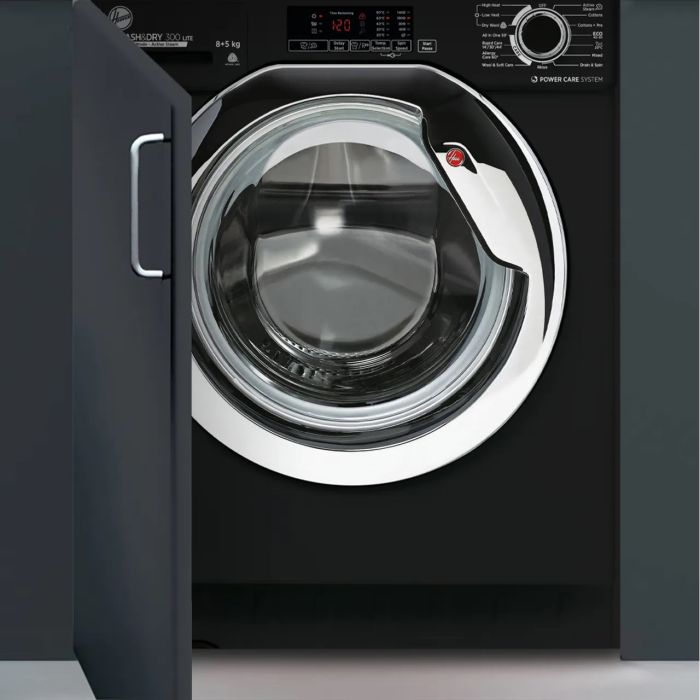 Hoover HBDS485D1ACBE80 Washer Dryer Integrated 8kg + 5kg 1400rpm Black GRADE A