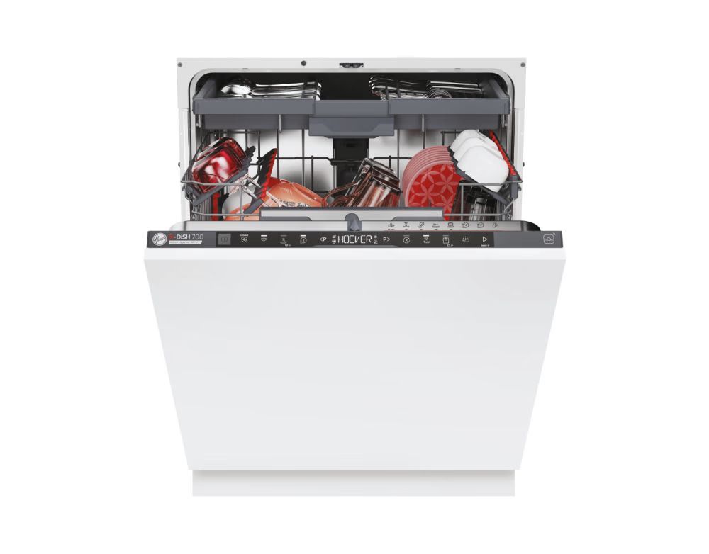 Hoover HI6C4S1PTA Wi-Fi Integrated Full Size Dishwasher 60cm GRADE A