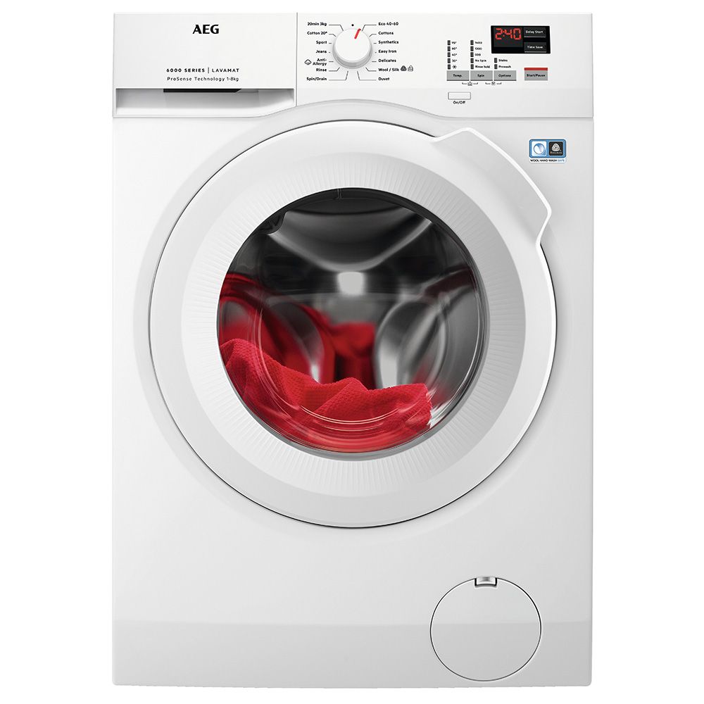 AEG L6FBK841B 8kg 1400 rpm Washing Machine in White GRADE A