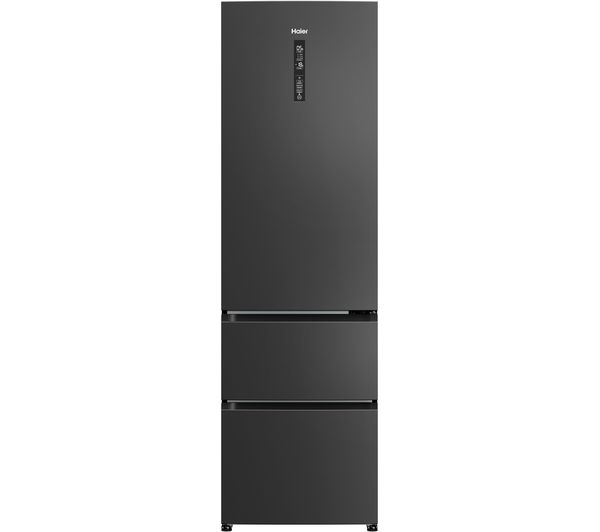Haier HETR3619ENPB No Frost Fridge Freezer in Slate Black
