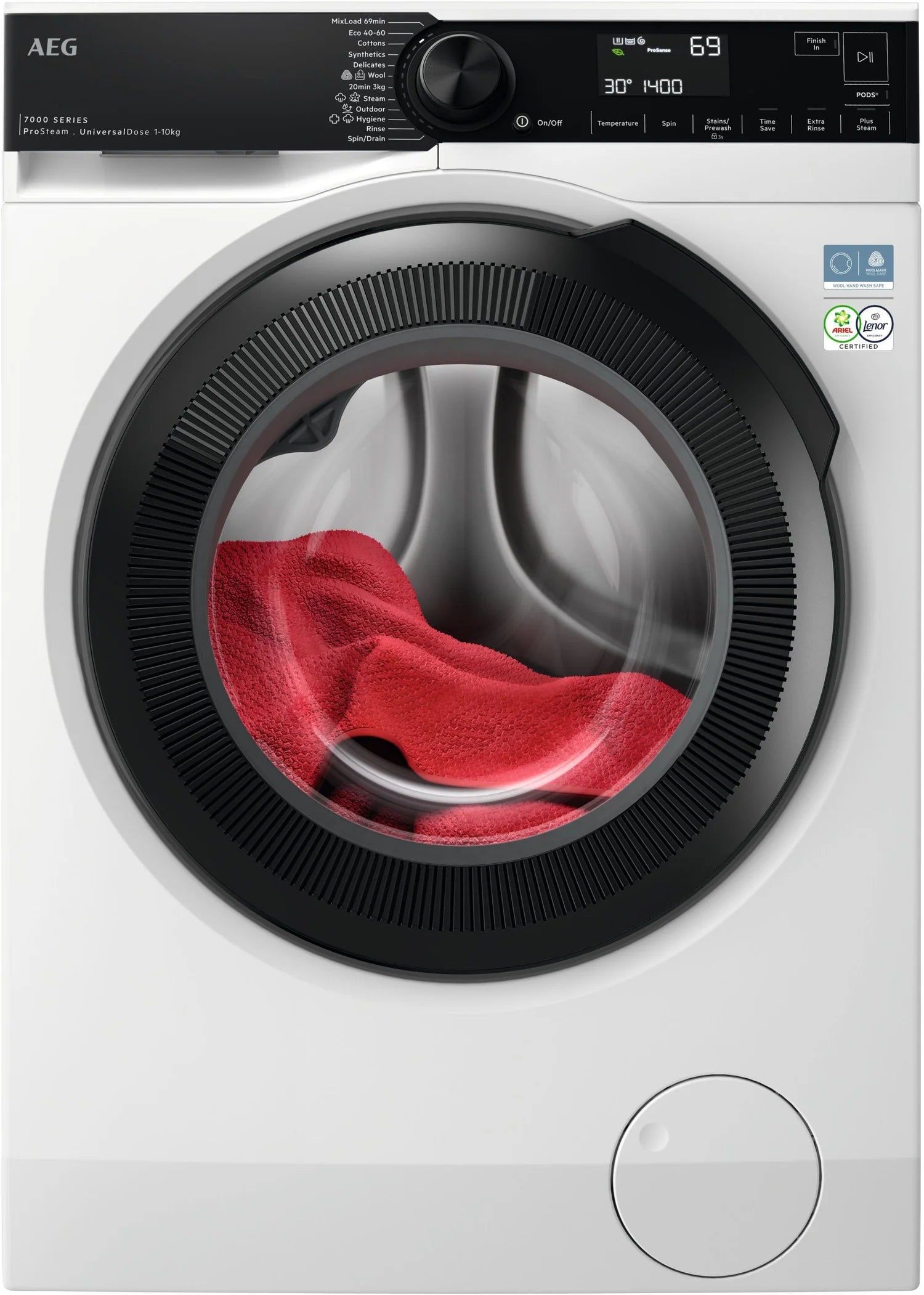 AEG LFSR74144UD Washing Machine 10kg 1400rpm Autodose White GRADE A