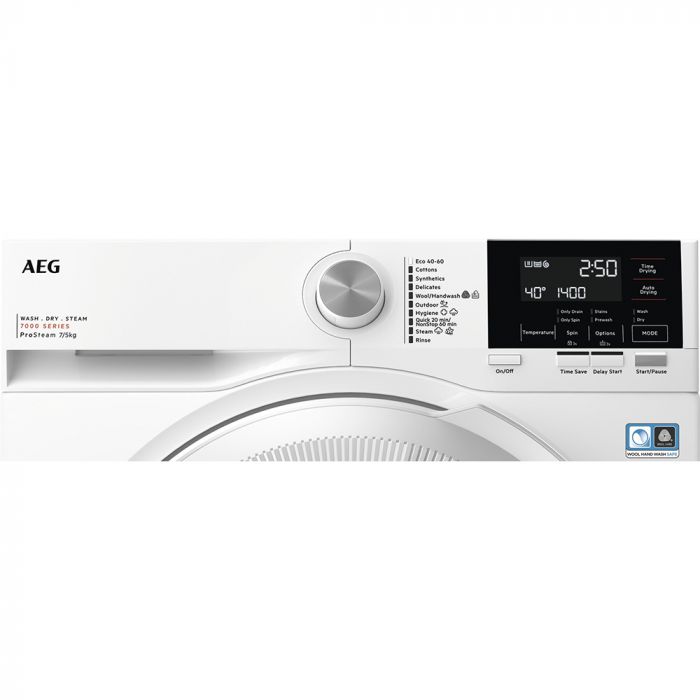 AEG LWR7175M2B Washer Dryer 7kg + 5kg 1400 rpm White