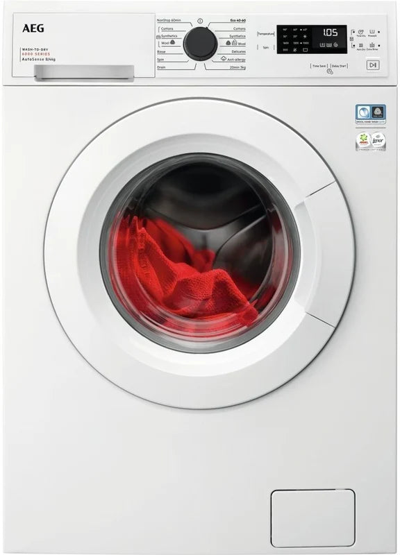 AEG LWX60846B Washer Dryer 8kg + 4kg 1550 rpm White REFURBISHED