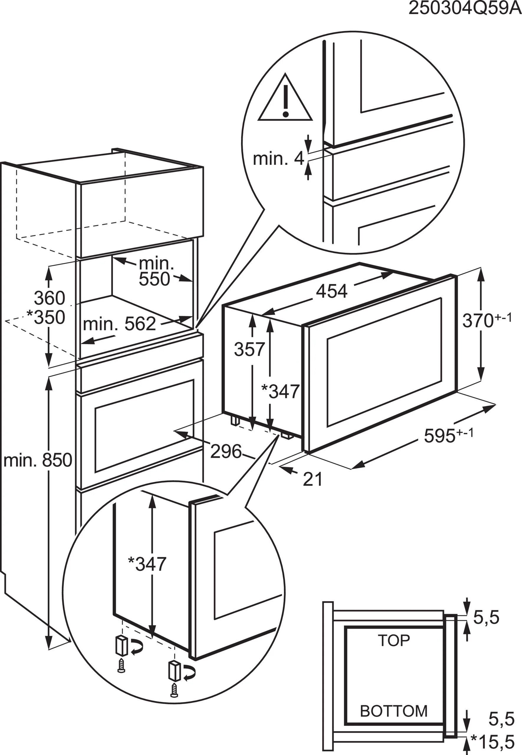 AEG NMB6G171SB Built in Solo Microwave in Black