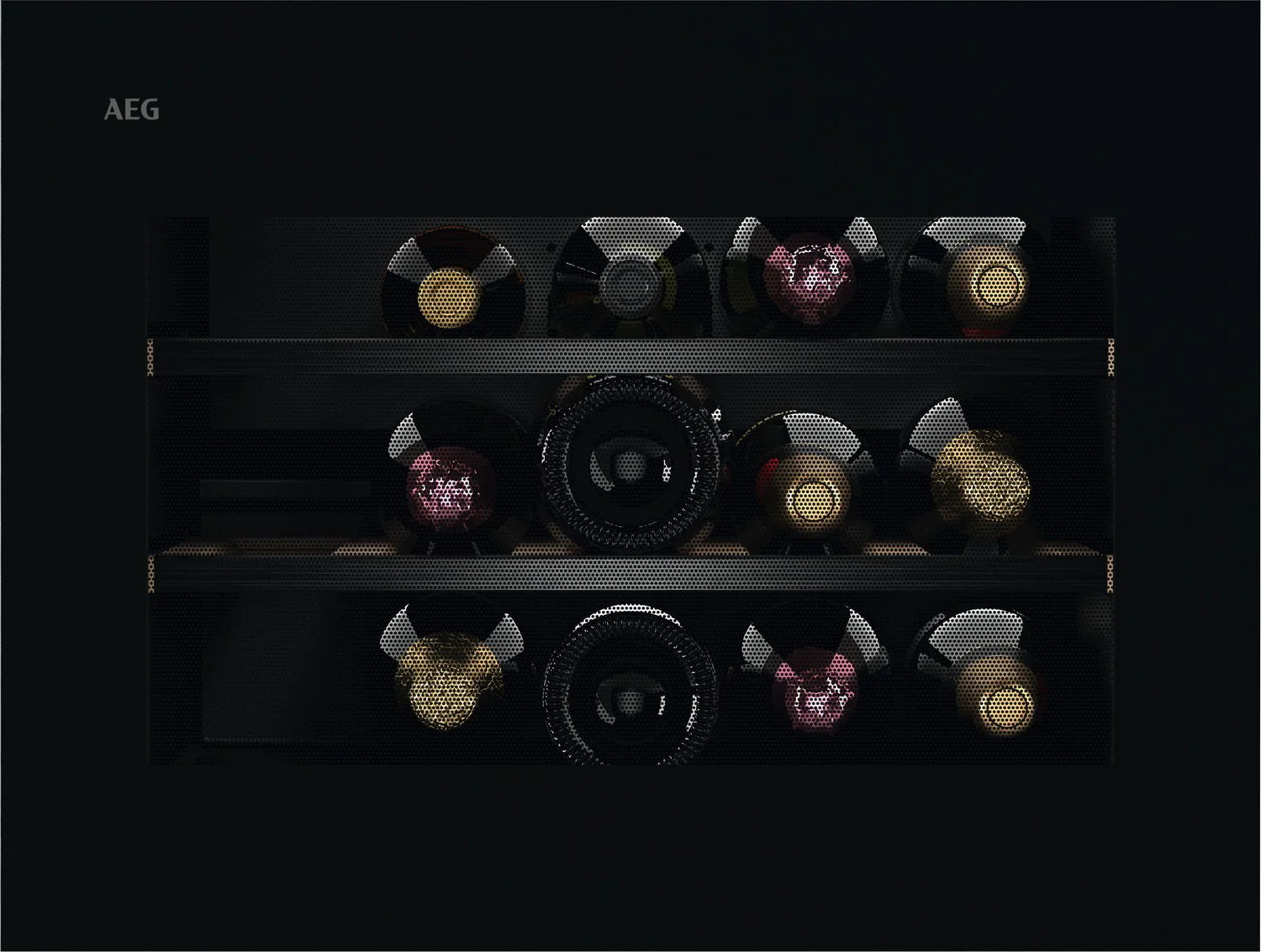 AEG NKW8P21KAB Built In Drop Door Wine Cooler Gloss Black