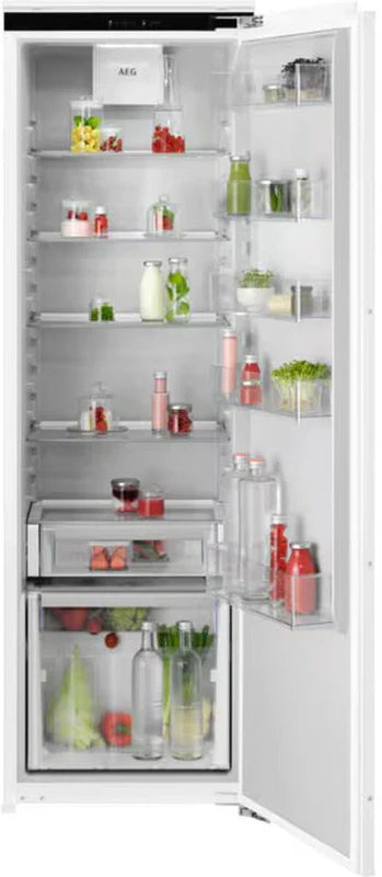 AEG NSK6D181EC Tall Integrated Larder Fridge with Fixed Hinge