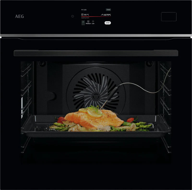 AEG TB8SB731AB Built In Electric Single Oven in Gloss Black / Steel GRADE B