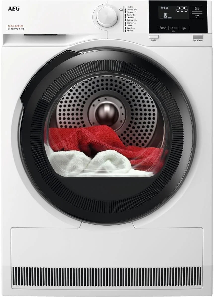 AEG TR719A4B Tumble Dryer 9kg Heat Pump in White