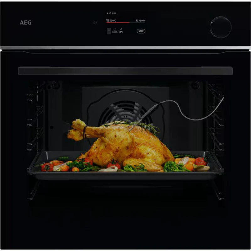 AEG TR7PB731SB Single Oven Electric Built in Gloss Black