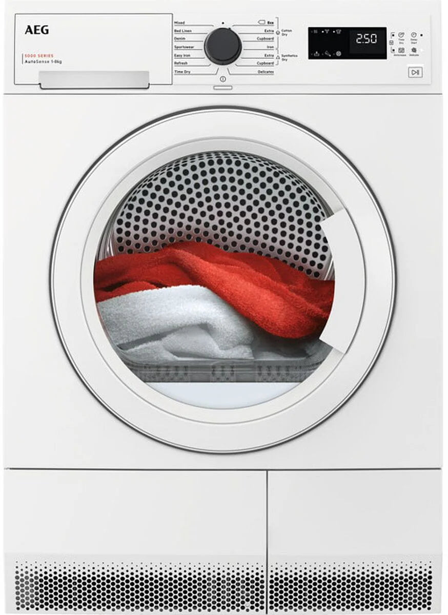 AEG TXH508A2R Tumble Dryer 8kg Heat Pump in White GRADE A