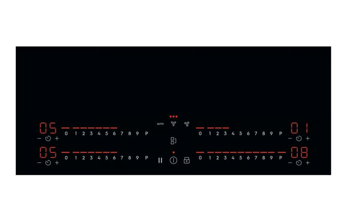 Electrolux LCC83443 80cm Induction Hob & Recirculating Extraction Black