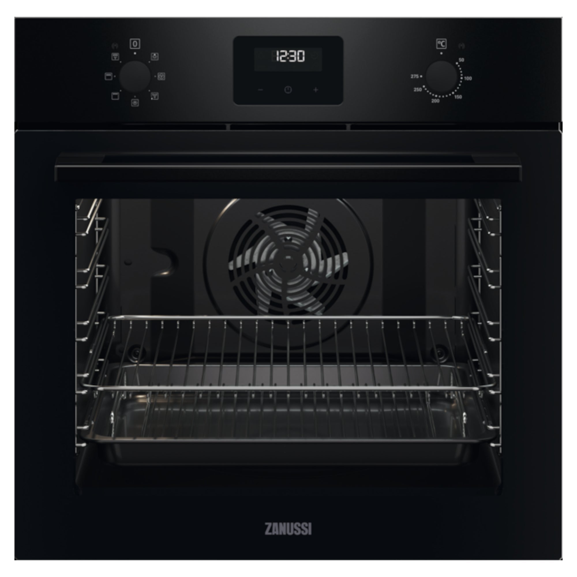 Zanussi ZOHNX3K1 Single Oven Electric Integrated Black GRADE A