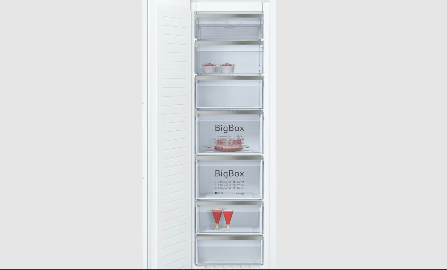Neff GI7813E30G NoFrost Integrated Tall Freezer Fixed Door GRADED